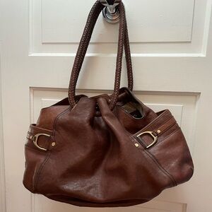 Cole Haan Chocolate Leather Shoulder Bag
